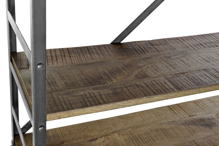 Estantería madera reciclada 164x47x226 escalera