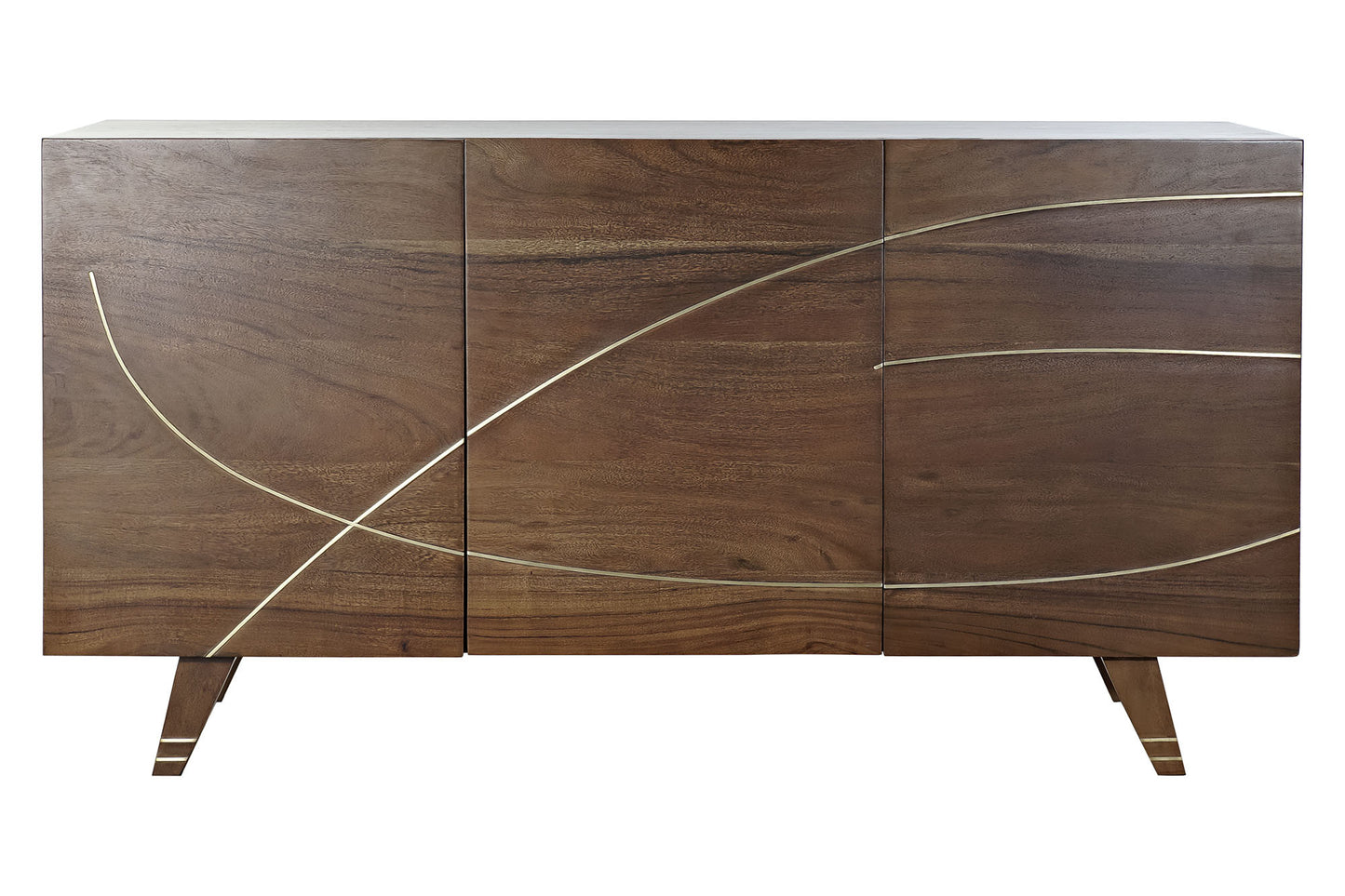 Buffet acacia 145*41*76cm marron oscuro