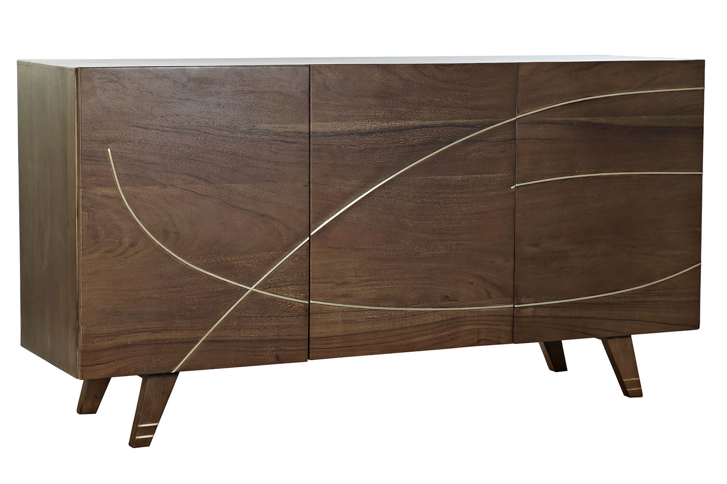 Buffet acacia 145*41*76cm marron oscuro