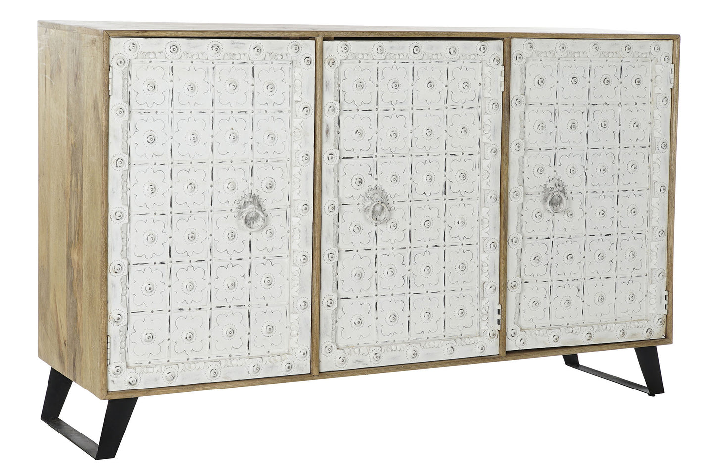 Buffet mango 165*45*100cm envejecido blanco