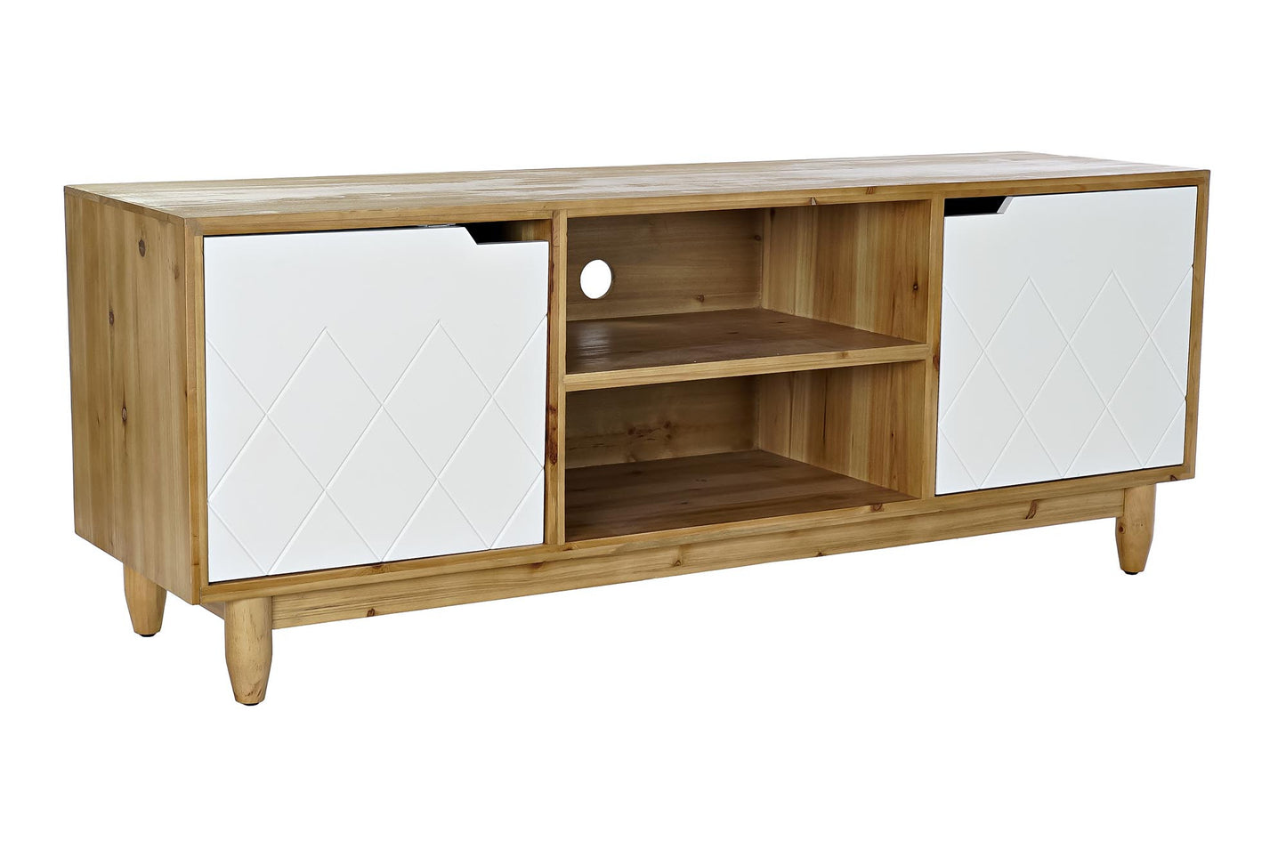 Mueble TV abeto 140x38x53cm marron