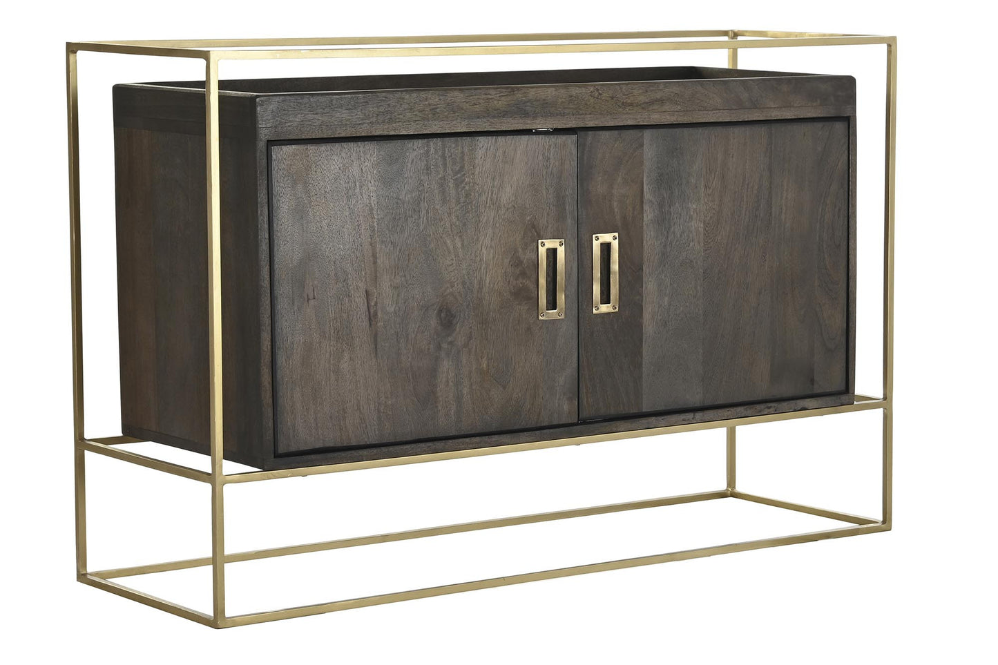 Buffet mango metal 122*38*76cm marron