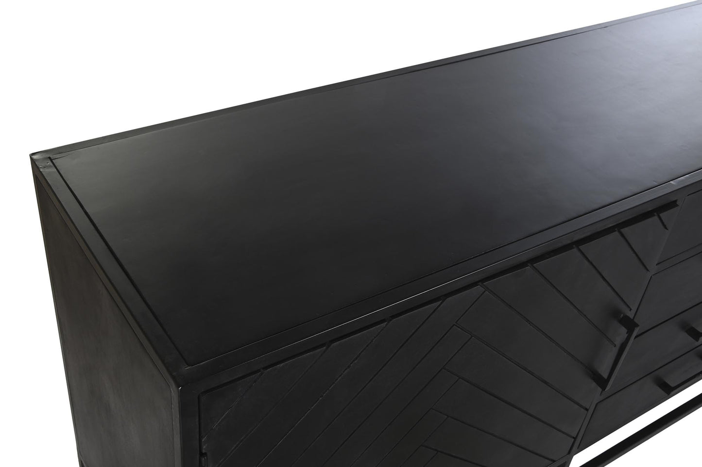 Buffet mango metal 210*45*75cm negro