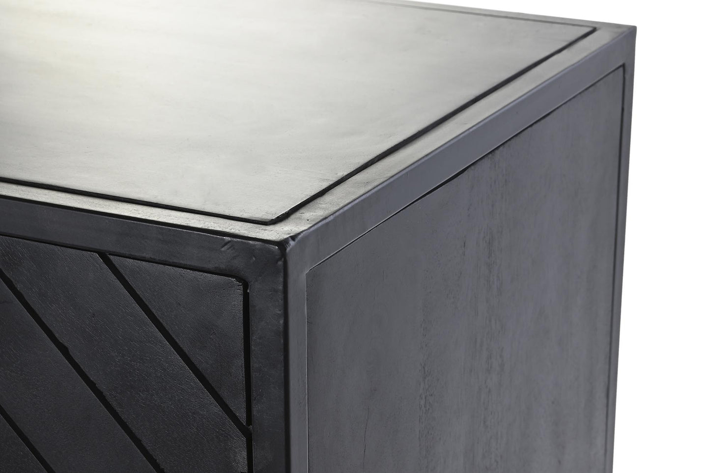 Buffet mango metal 210*45*75cm negro