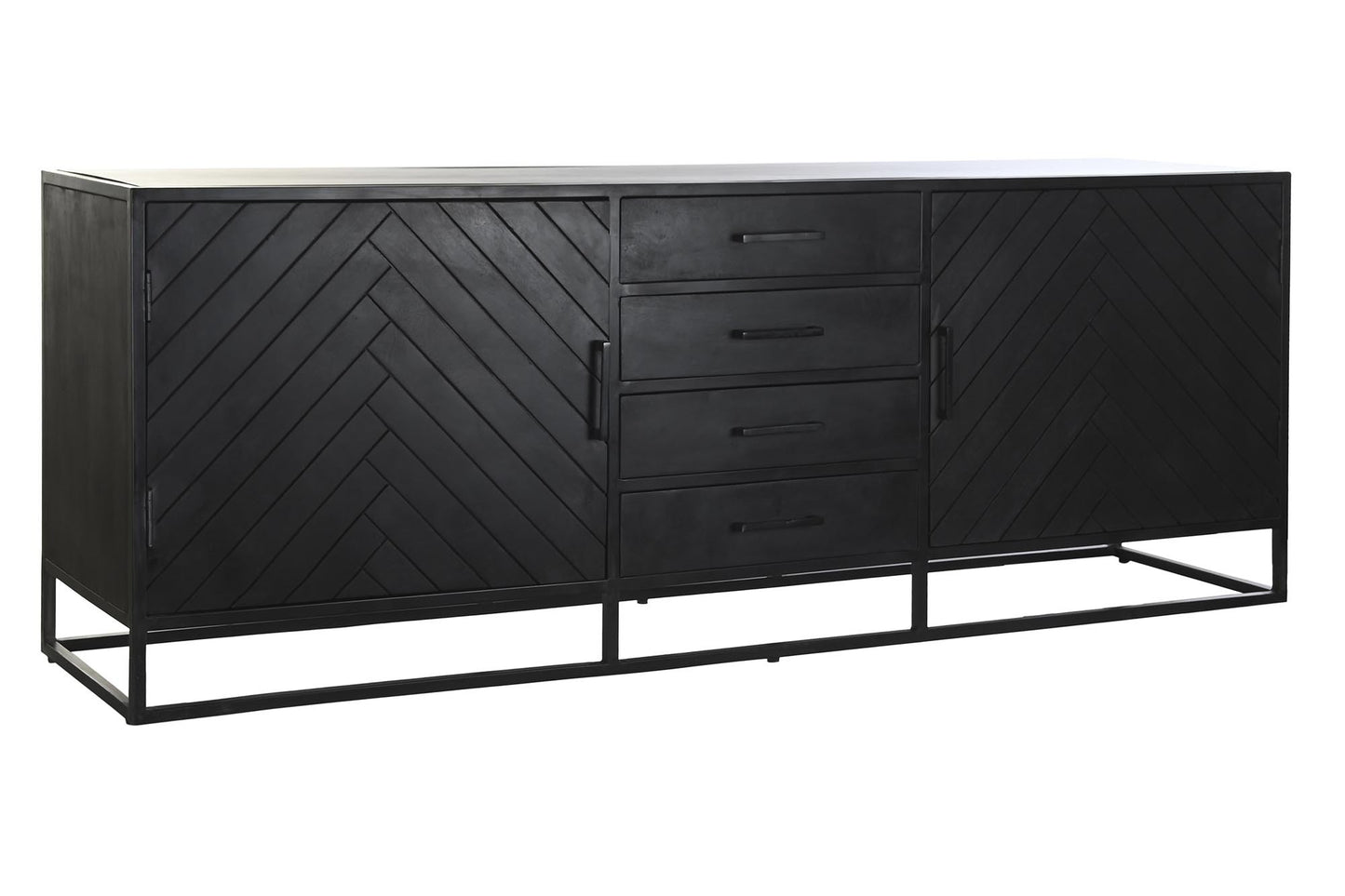 Buffet mango metal 210*45*75cm negro