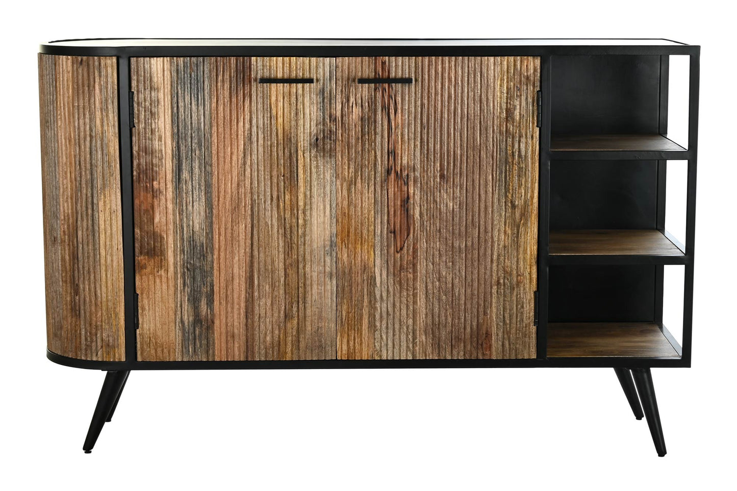 Buffet mango metal 145*40*90cm natural marron