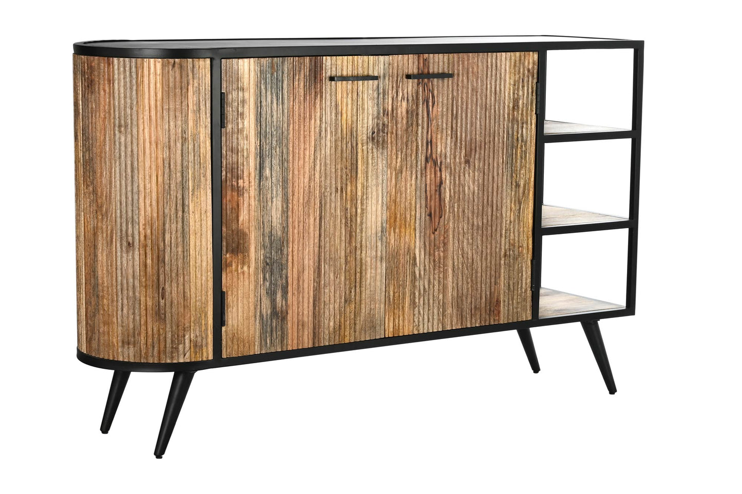 Buffet mango metal 145*40*90cm natural marron