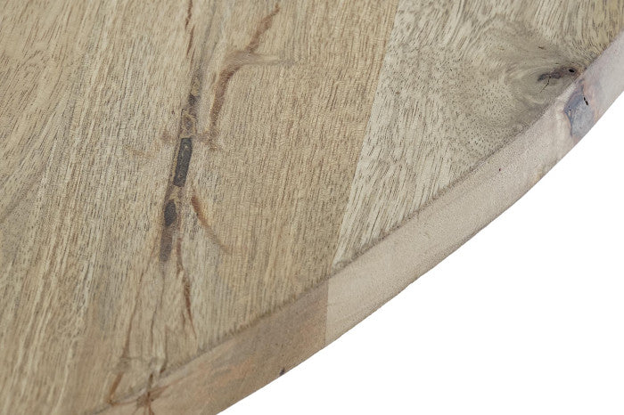 Mesa redonda comedor mango metal 127x127x75