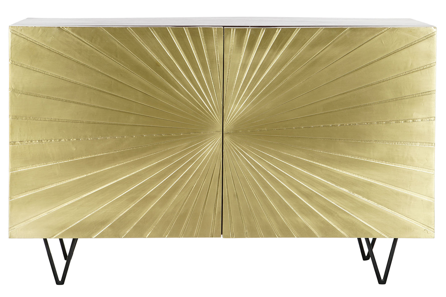 Buffet madera metal 120*45*75cm dorado