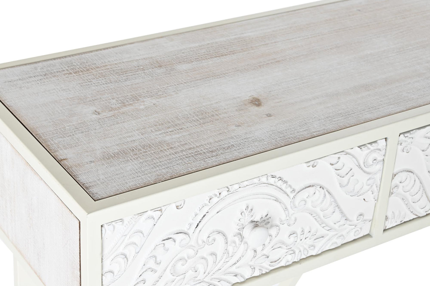 Consola abeto mdf 120*35*80cm blanco