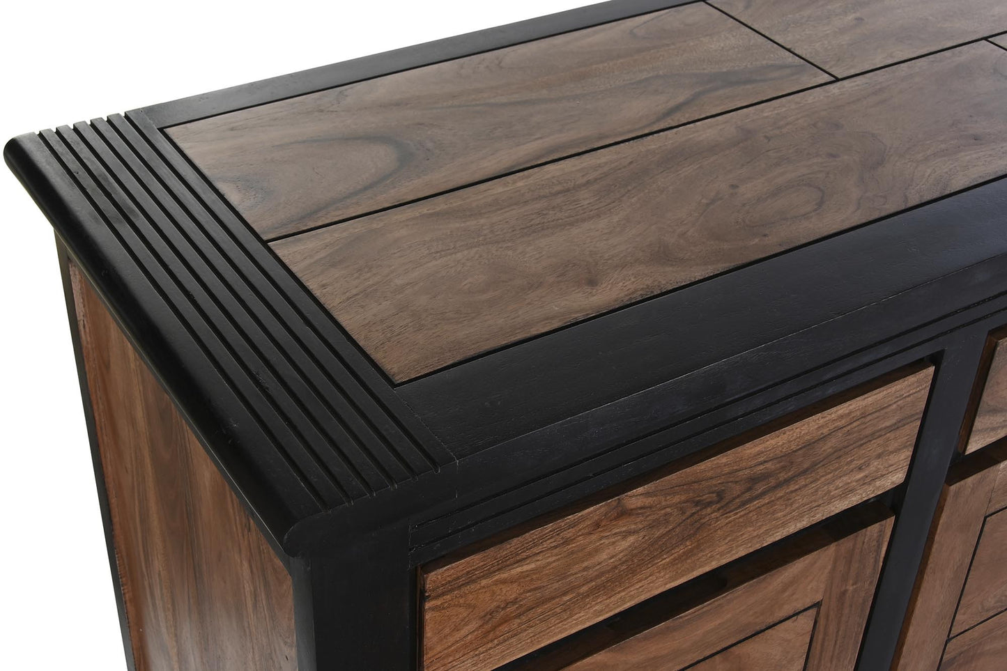 Buffet acacia 200*45*86cm negro