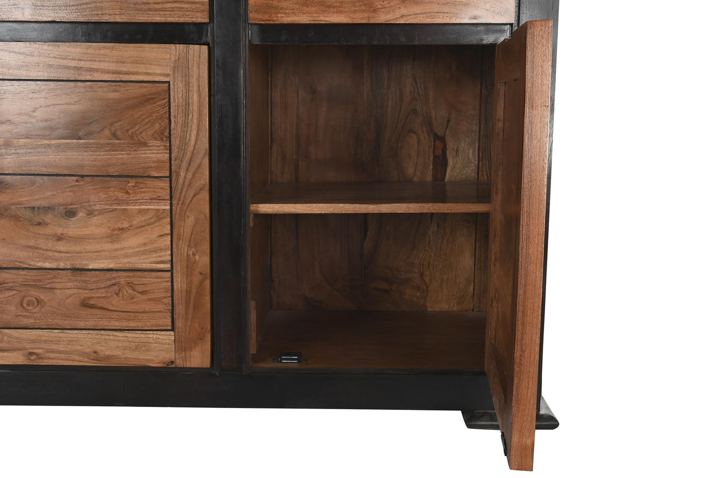 Buffet acacia 200*45*86cm negro