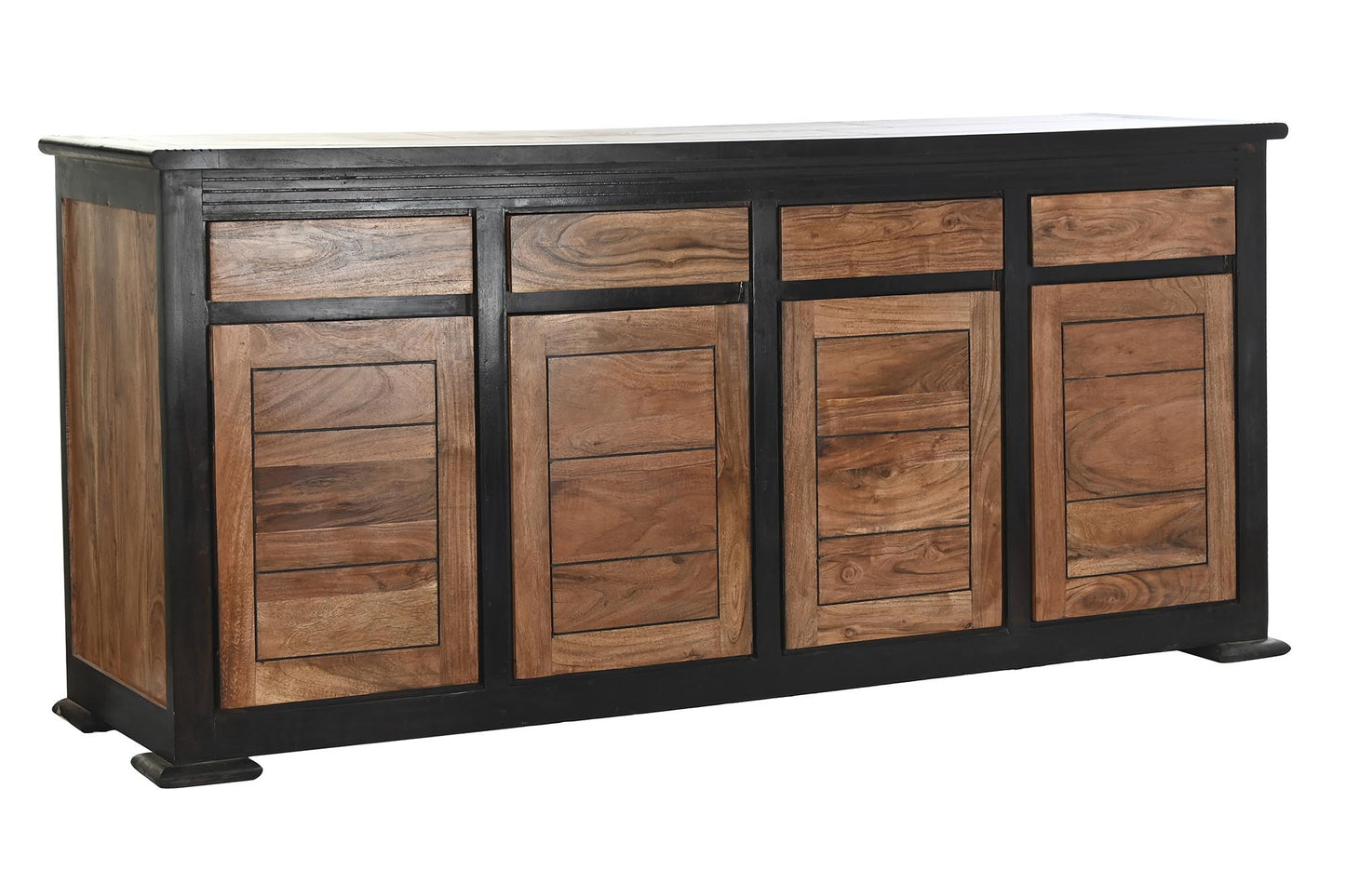 Buffet acacia 200*45*86cm negro