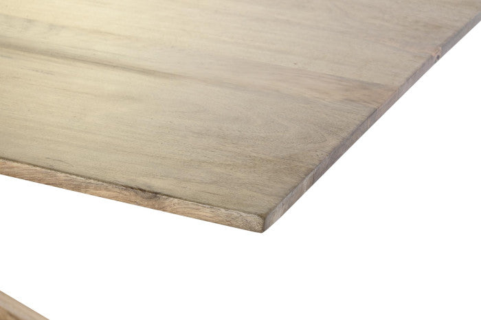 Mesa de comedor de madera de mango 180 × 90 × 76 cm