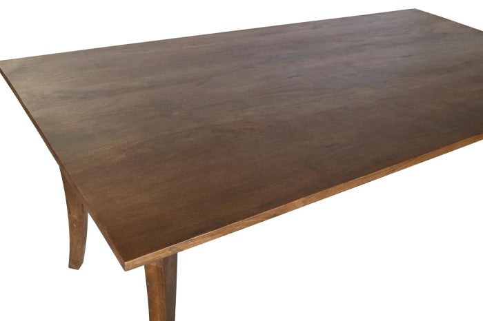 Mesa de comedor de madera de mango 180 × 90 × 76 cm – Marrón