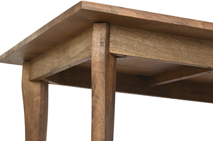 Mesa de comedor de madera de mango 180 × 90 × 76 cm – Marrón