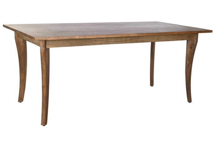 Mesa de comedor de madera de mango 180 × 90 × 76 cm – Marrón