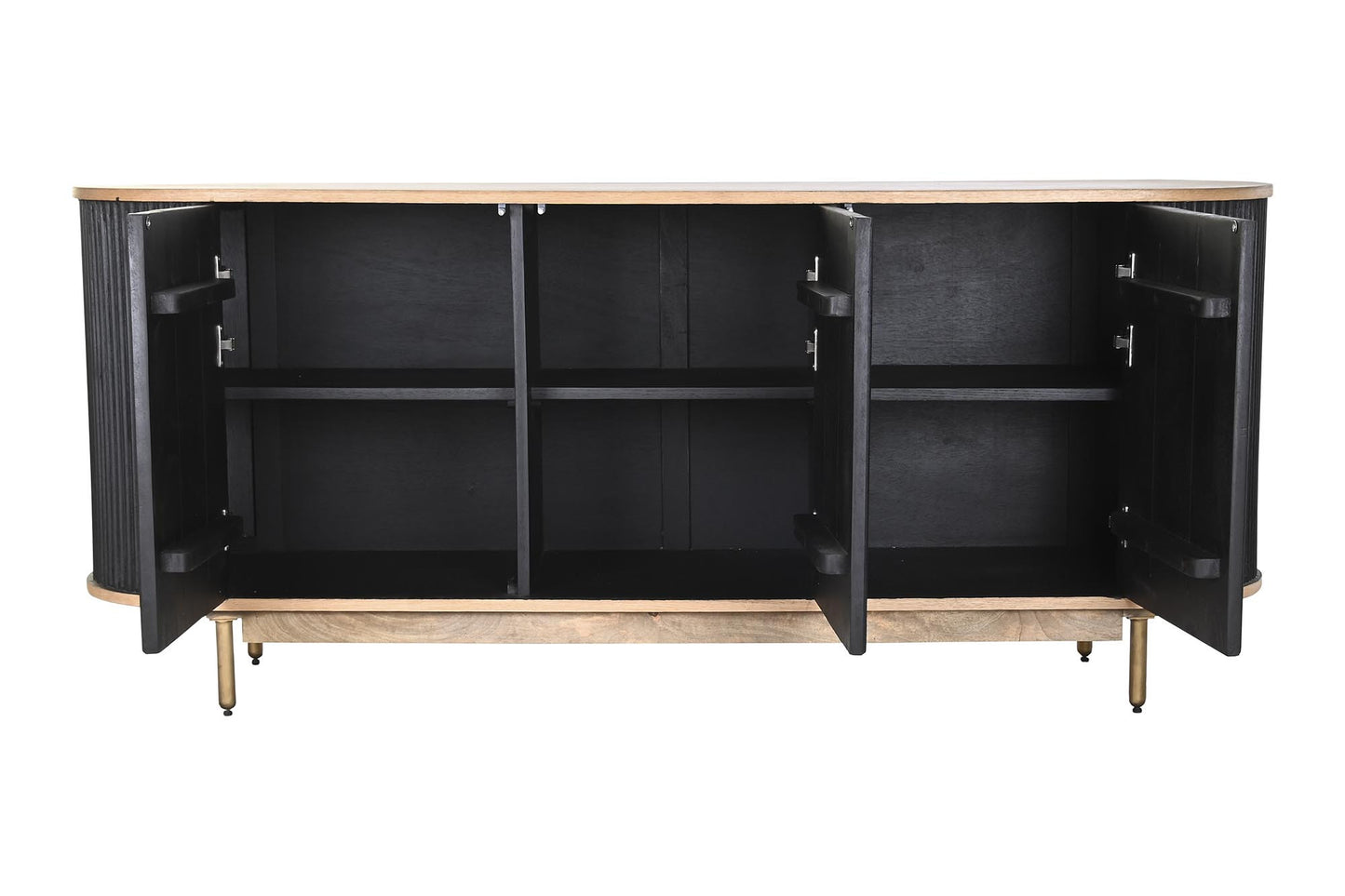 Buffet mango roble 177*45*75cm negro