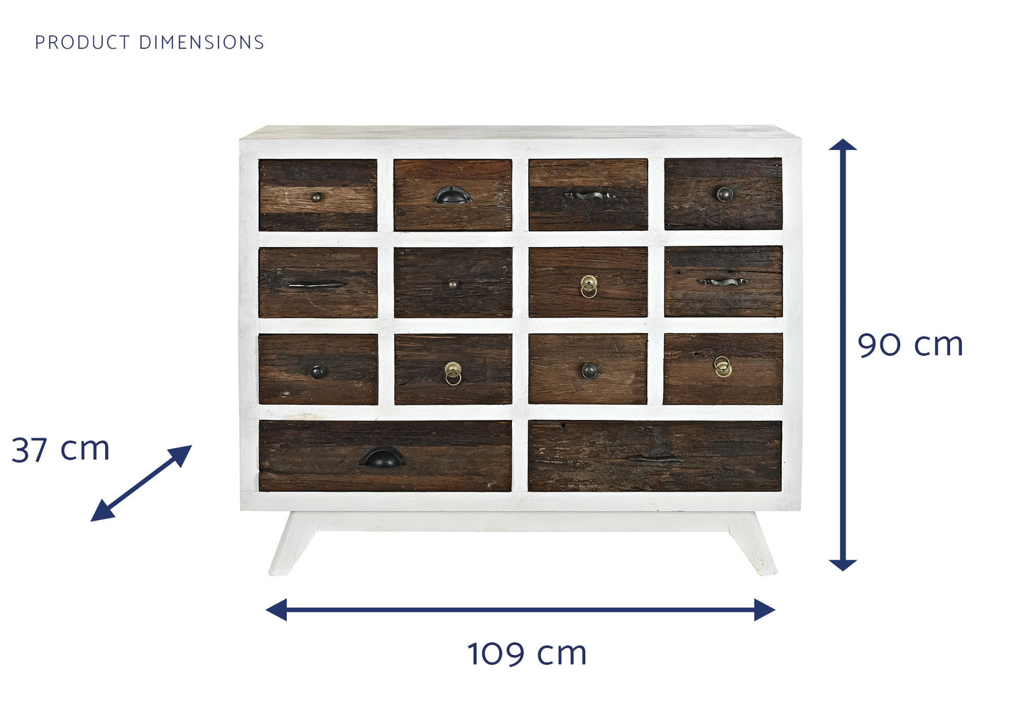 Cajonera mango 109*37*90cm