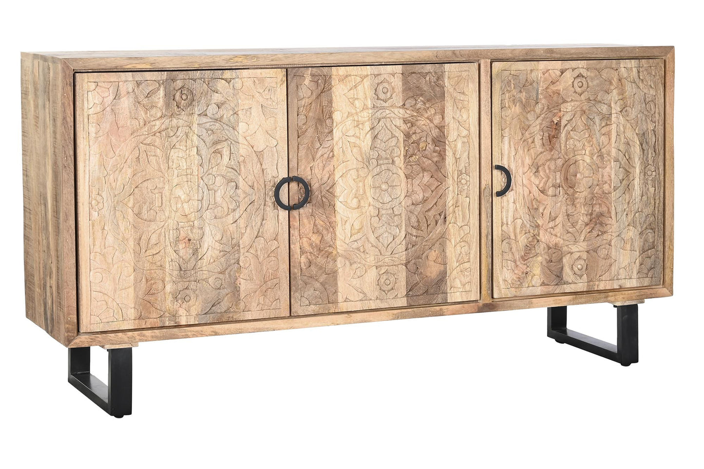 Buffet mango metal 160*40*80cm mandala natural