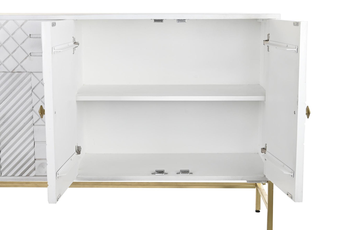 Buffet mango laton 157*43*84cm rombo blanco