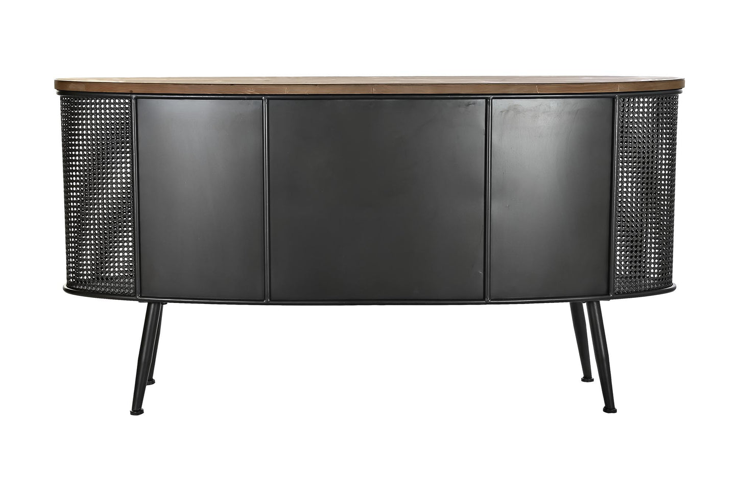 Buffet abeto metal 145.5*45*76cm negro