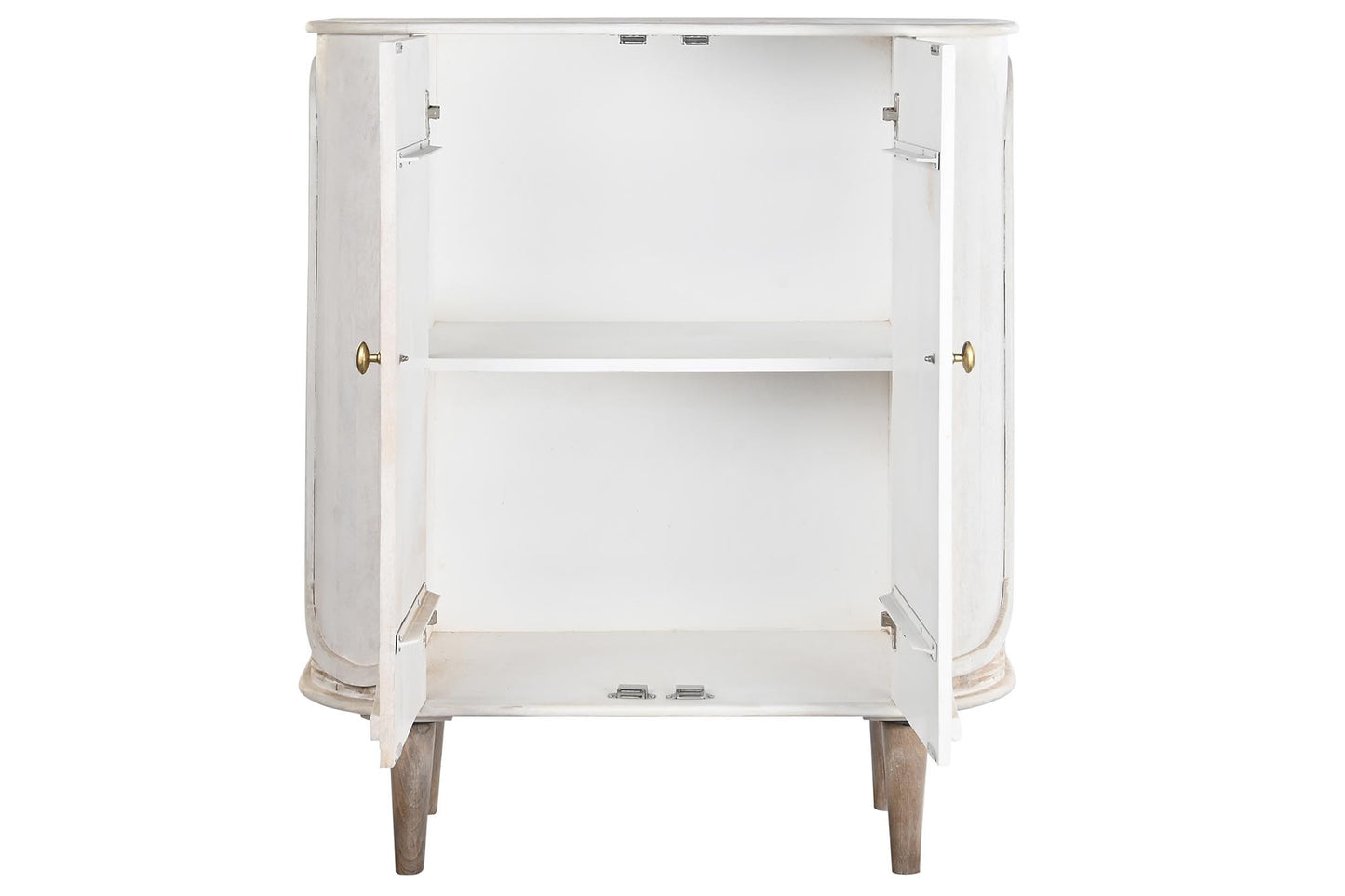 Aparador mango metal 92*40*113cm blanco