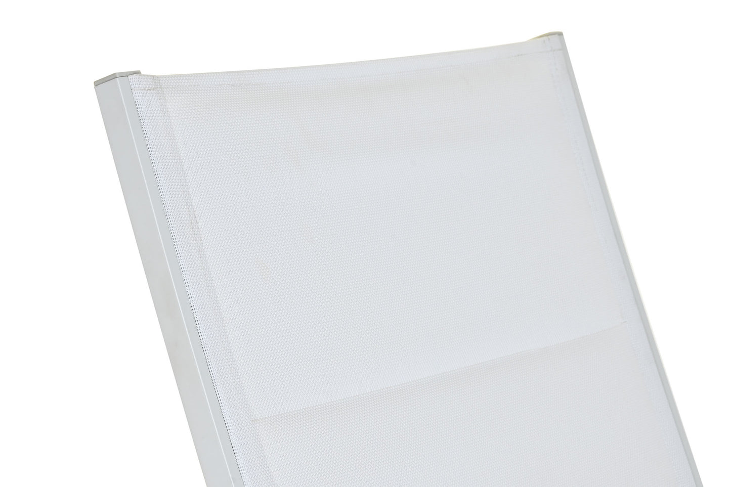 Tumbona aluminio textine 193*70*30cm blanco