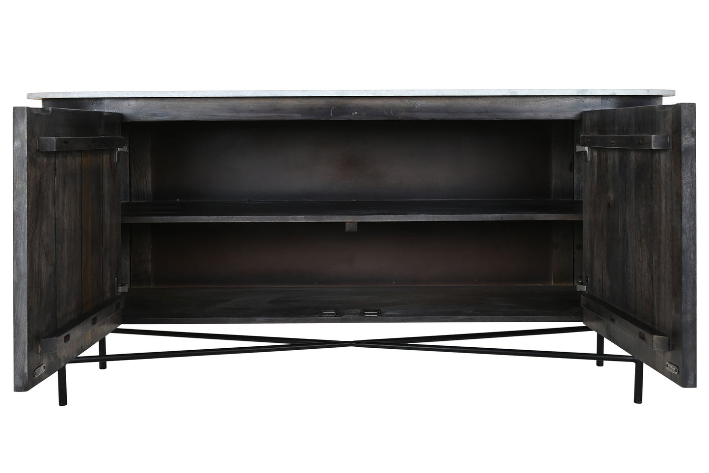 Buffet mango marmol 160*45*75cm negro