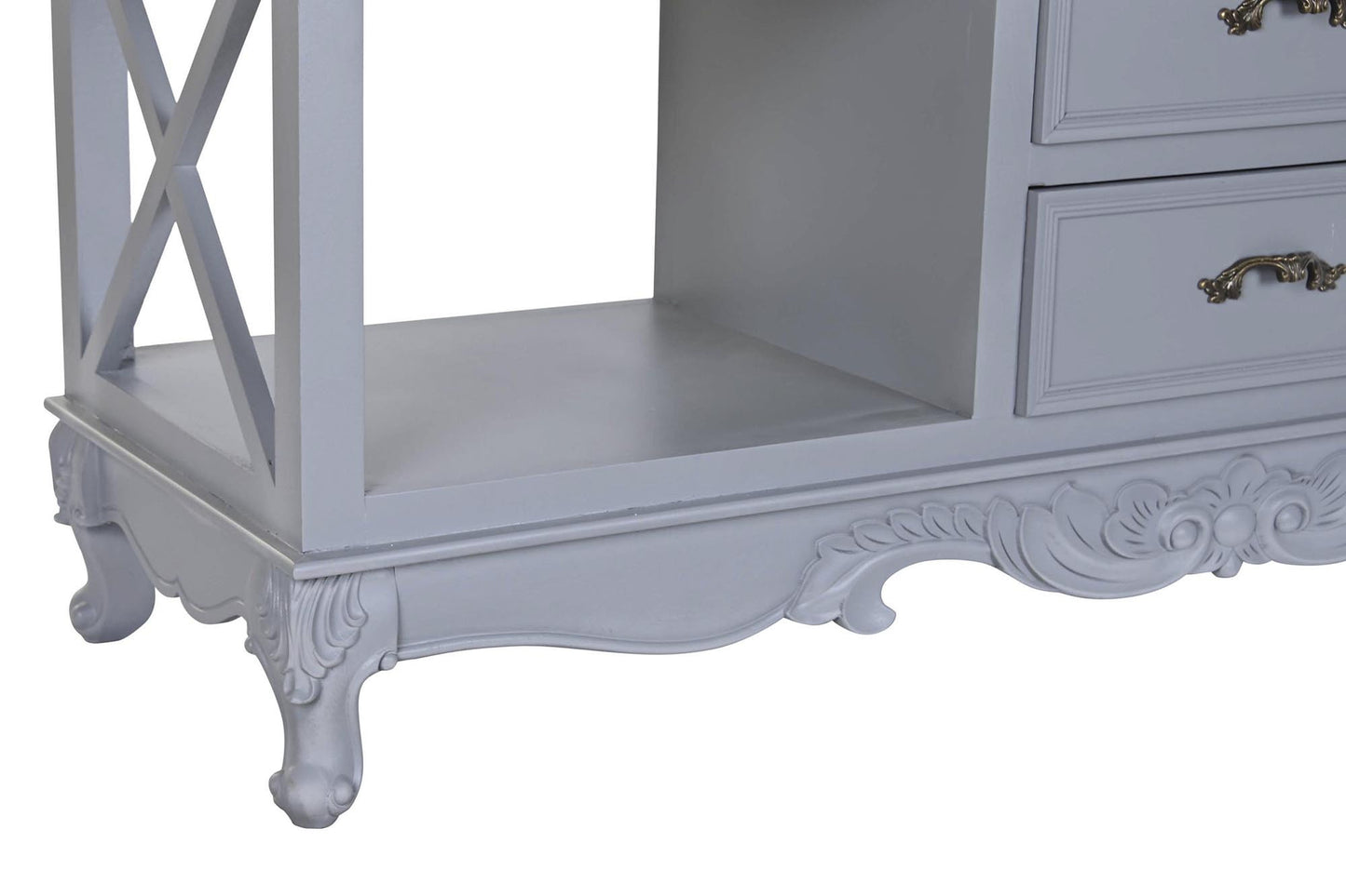 Buffet paulownia mdf 132*40*84.5cm gris