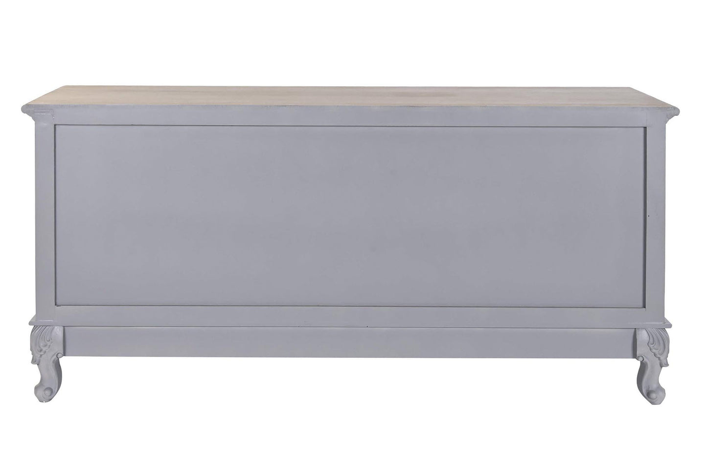 Mueble TV paulownia mdf 120*40*56cm 4 caj gris