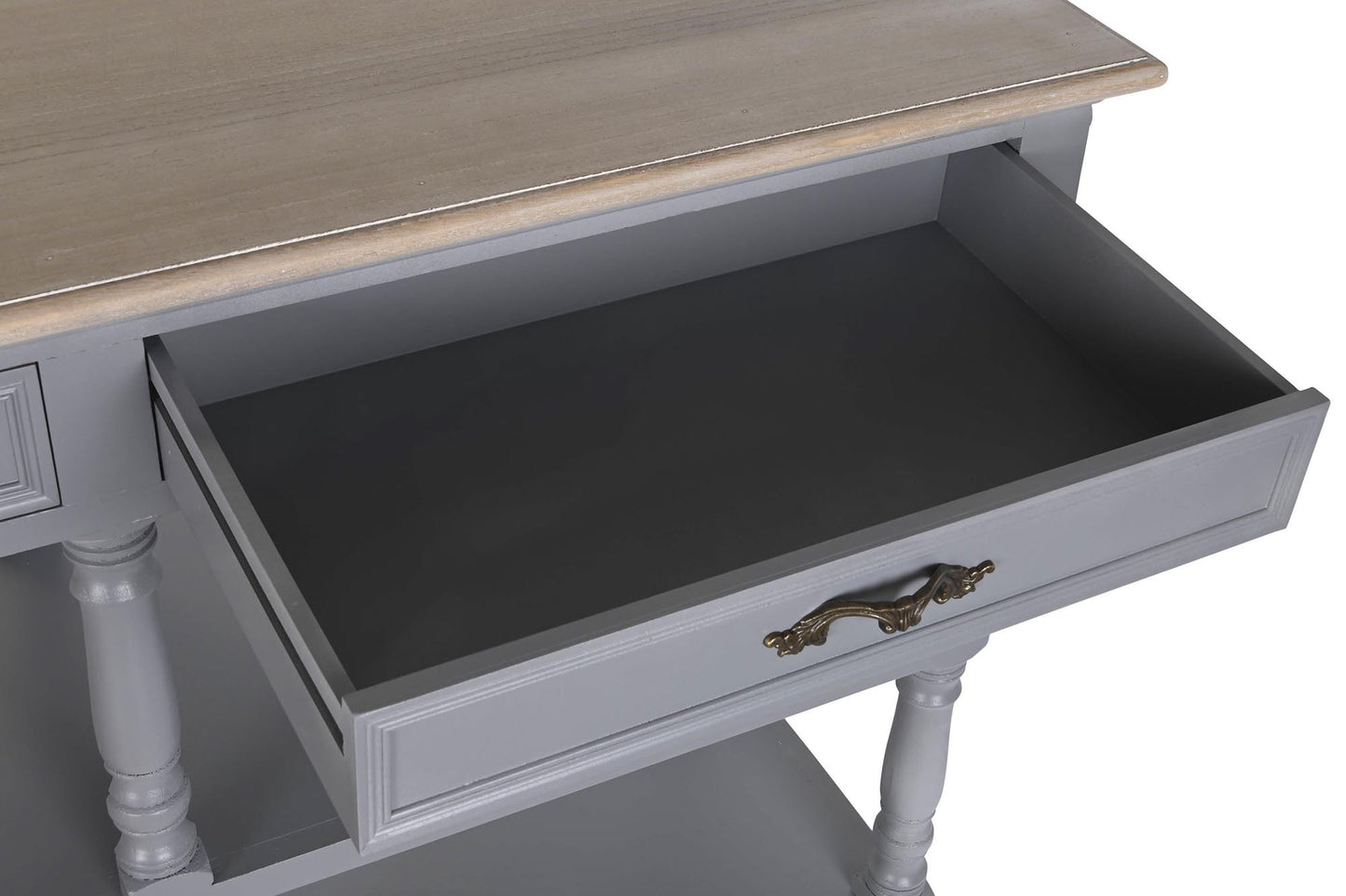 Buffet paulownia mdf 117*39*89cm 2 caj gris