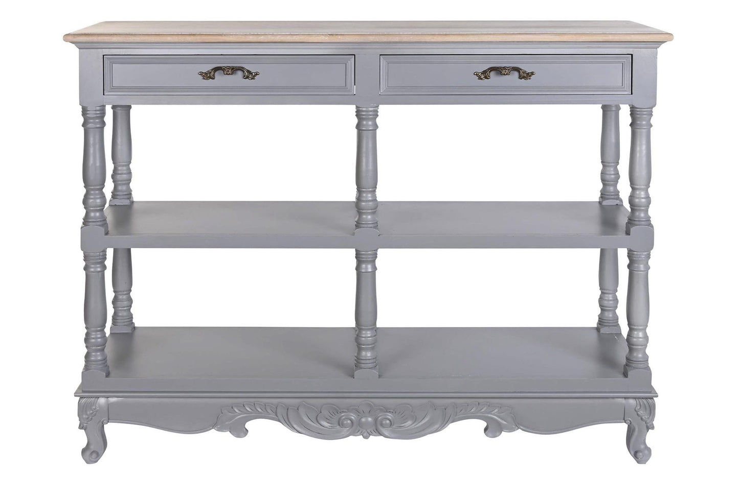 Buffet paulownia mdf 117*39*89cm 2 caj gris