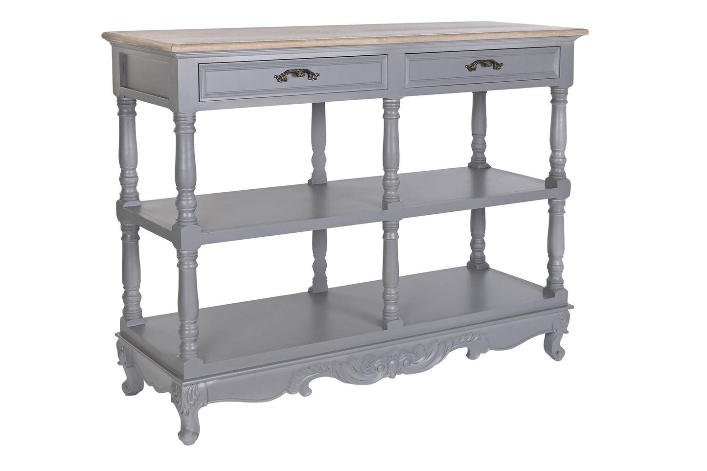 Buffet paulownia mdf 117*39*89cm 2 caj gris