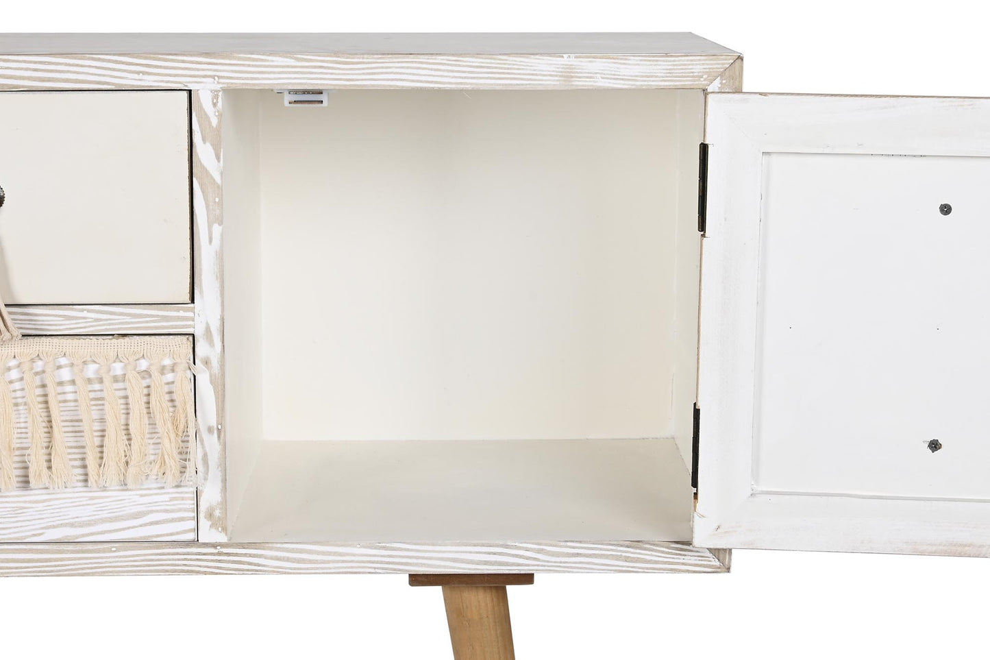 Buffet abeto algodon 120*35*80cm blanco