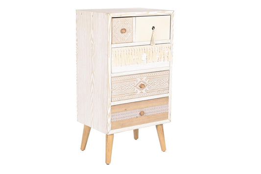 Cajonera abeto algodon 48*35*89cm blanco