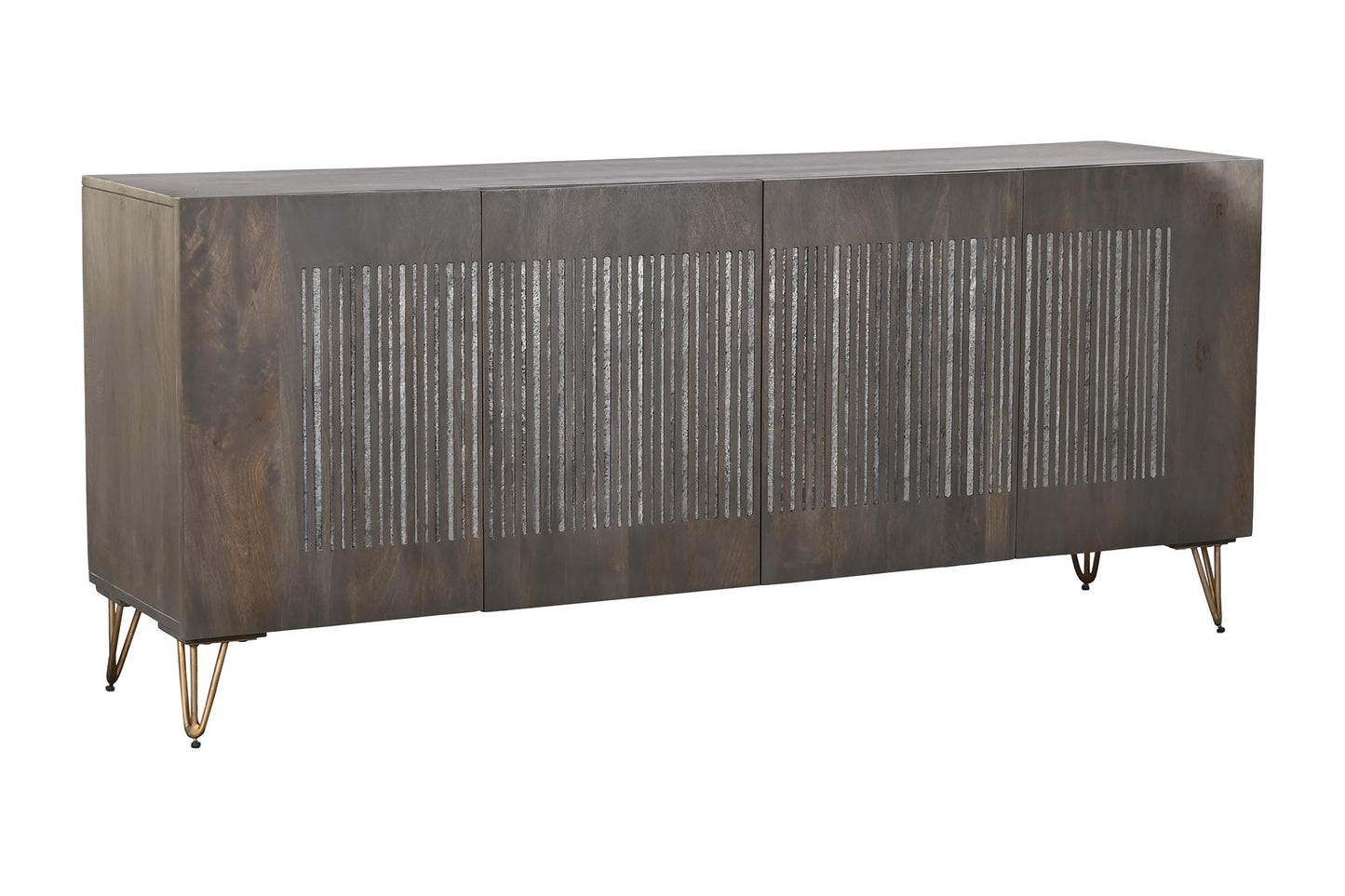 Buffet mango metal 177*45*77cm marron