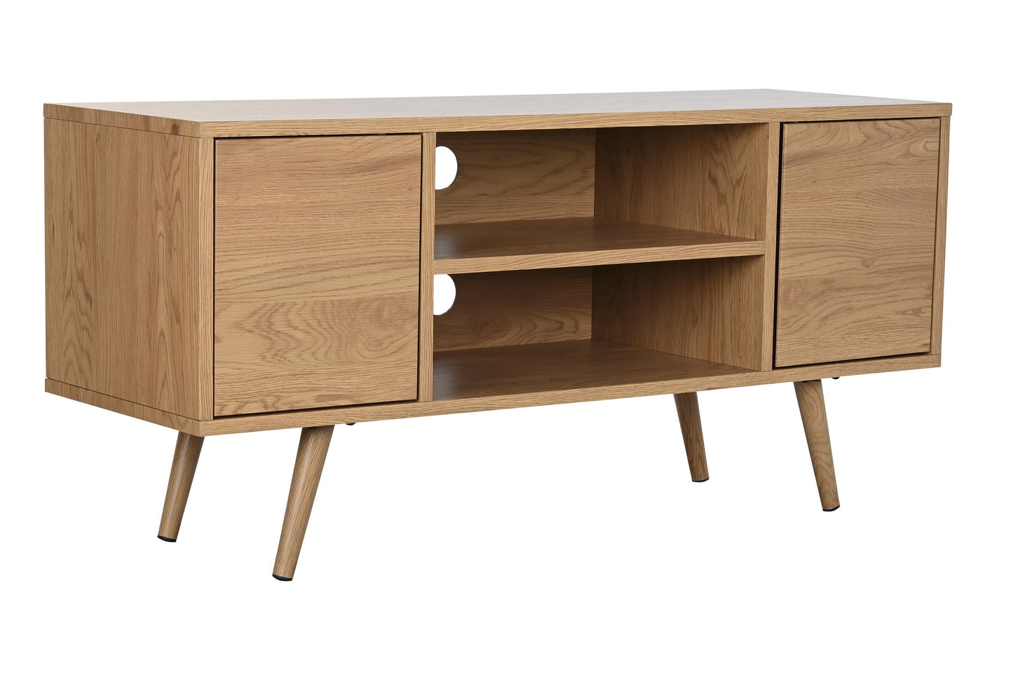 Mueble TV mdf metal 120x40x57cm natural