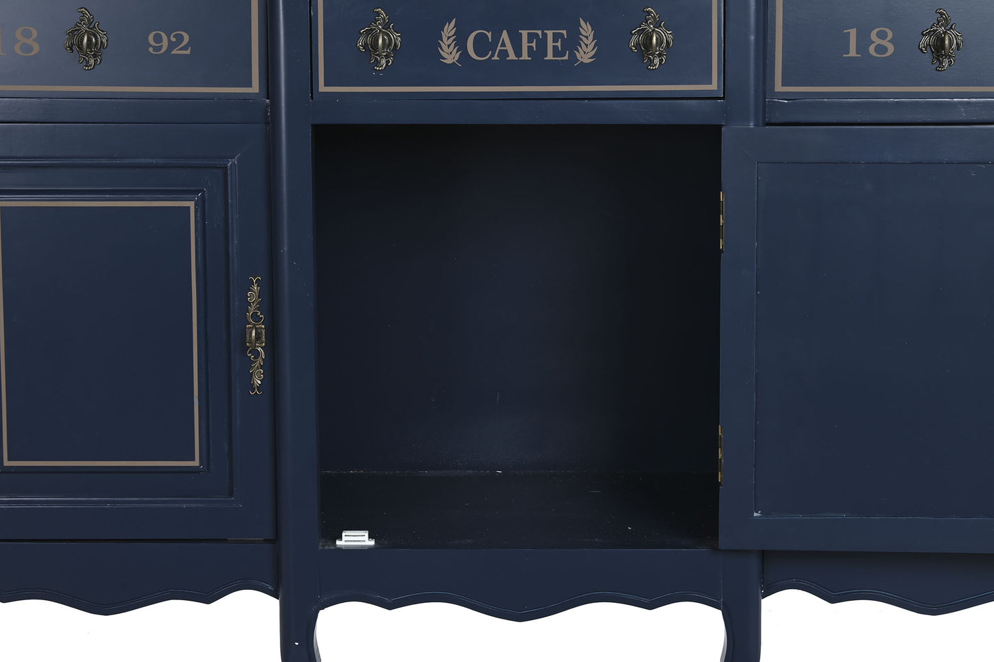 Buffet paulownia 120*48*90cm azul marino