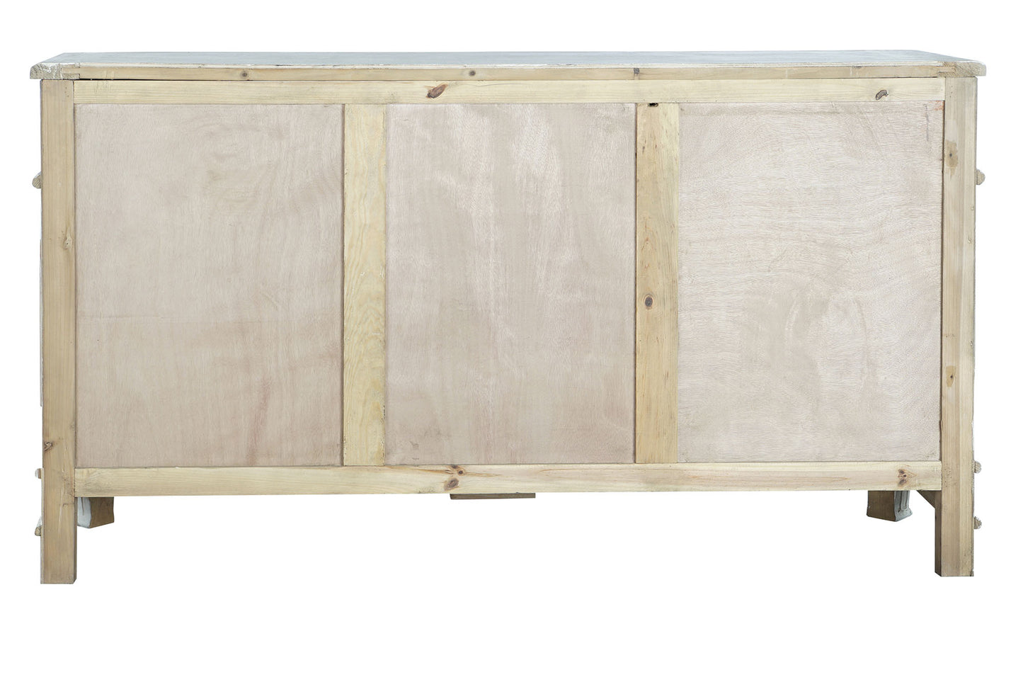 Buffet pino 160*45*90cm envejecido blanco