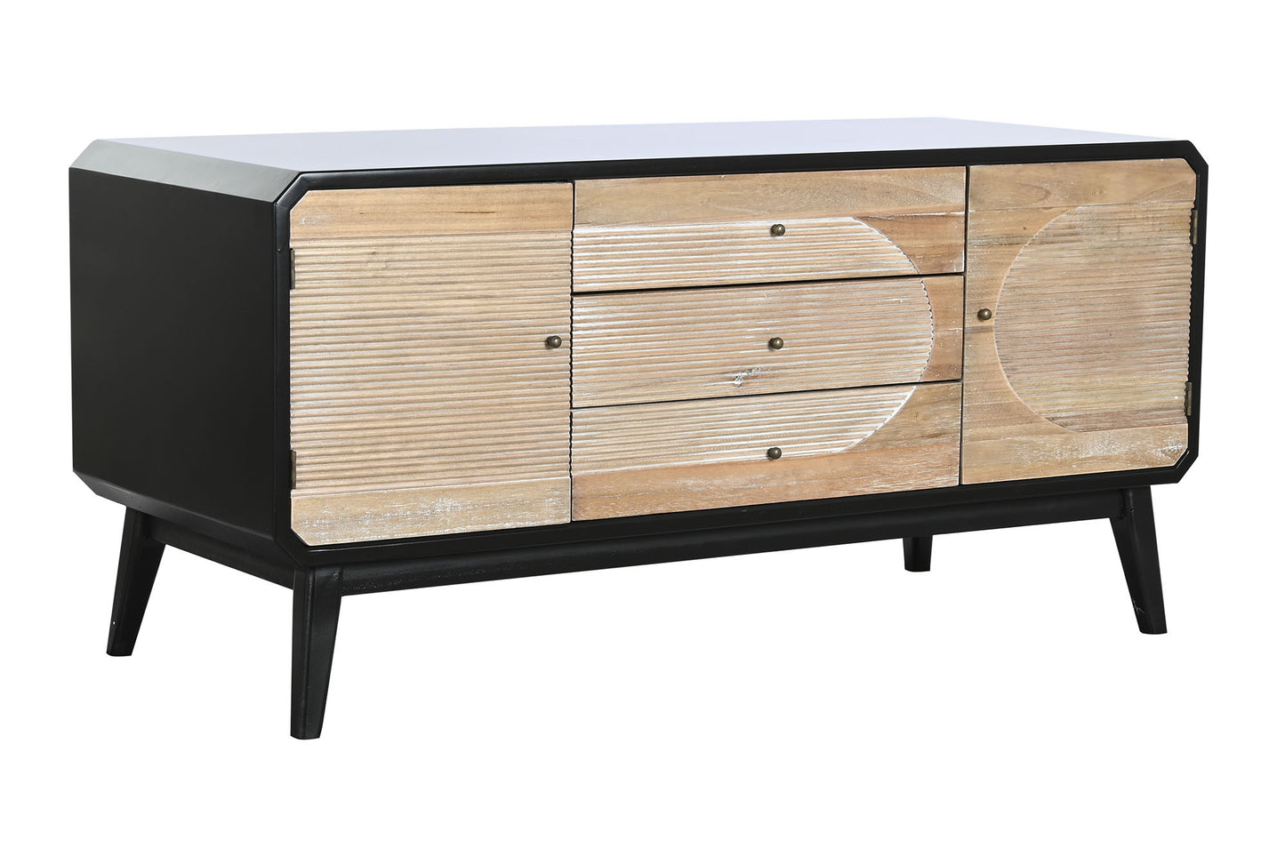 Mueble TV madera 120*50*58cm negro