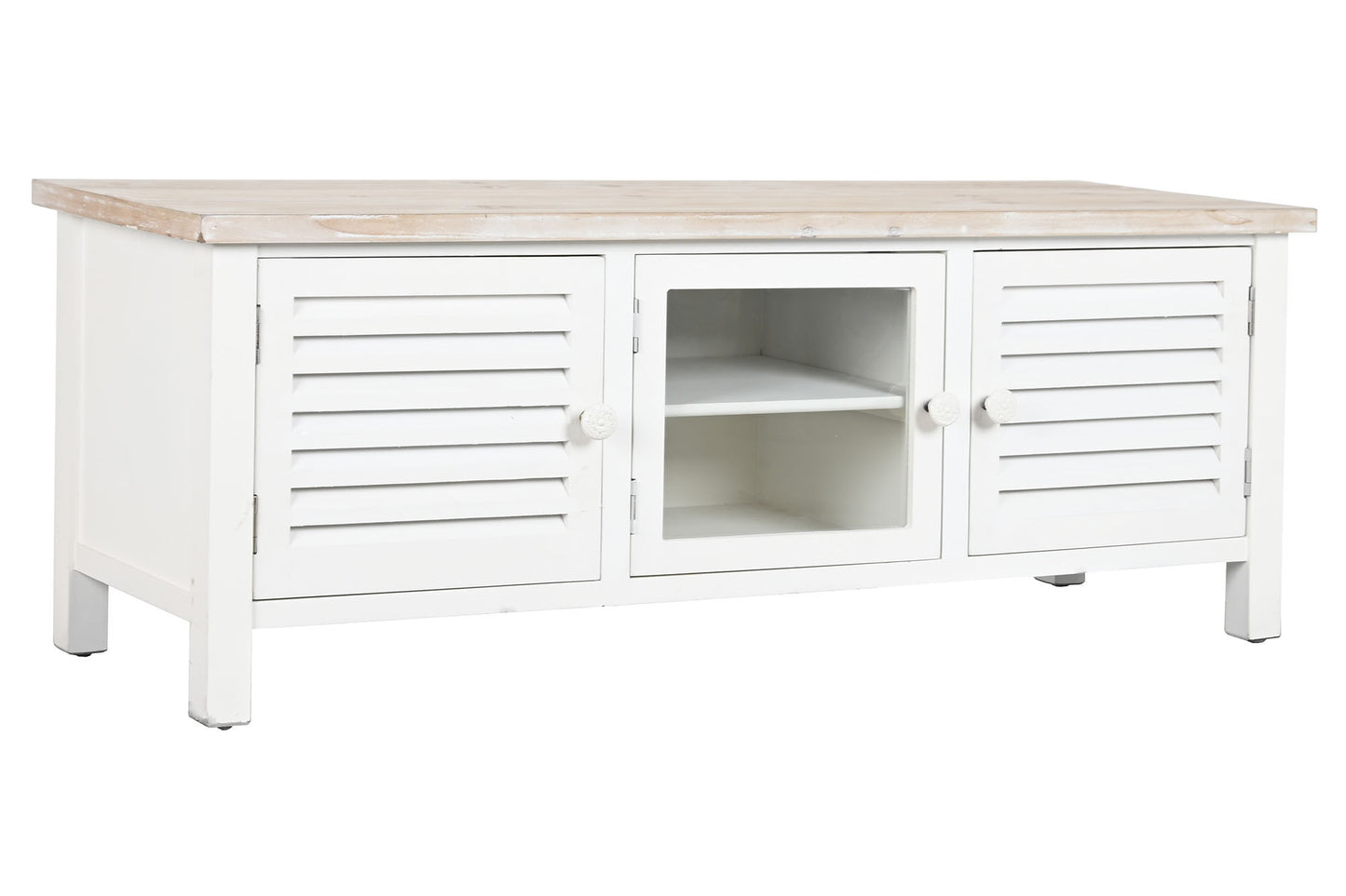 Mueble TV abeto mdf 120*40*45cm blanco