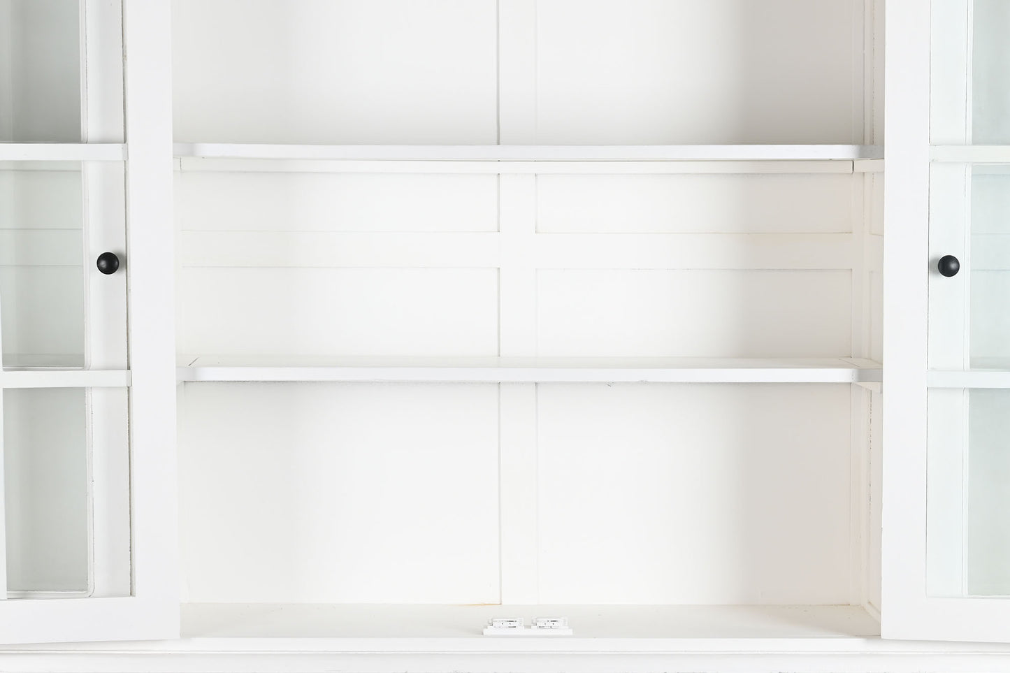 Vitrina mdf cristal 218.4*40.6*203cm blanco