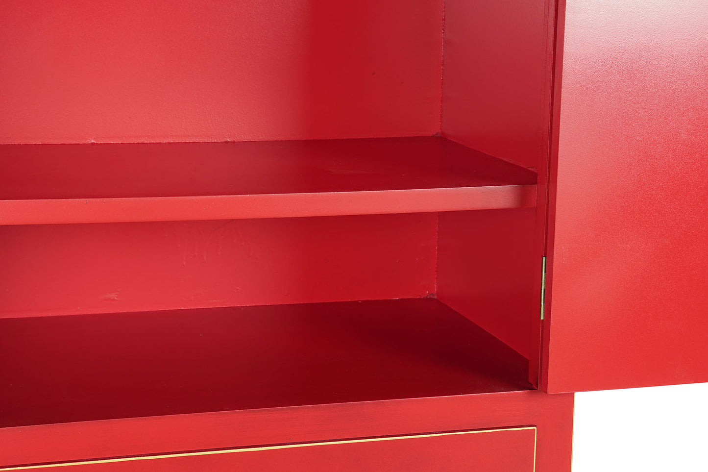 Armario abeto mdf 85.5*50.5*186.2cm rojo