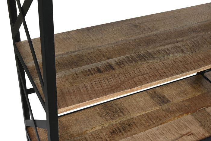 Estantería de Metal y Mango – 180 x 35 x 220 cm – Escalera