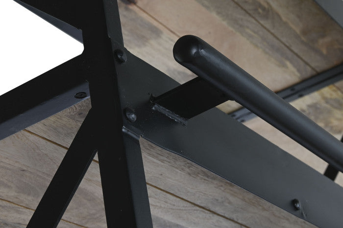 Estantería de Metal y Mango – 180 x 35 x 220 cm – Escalera