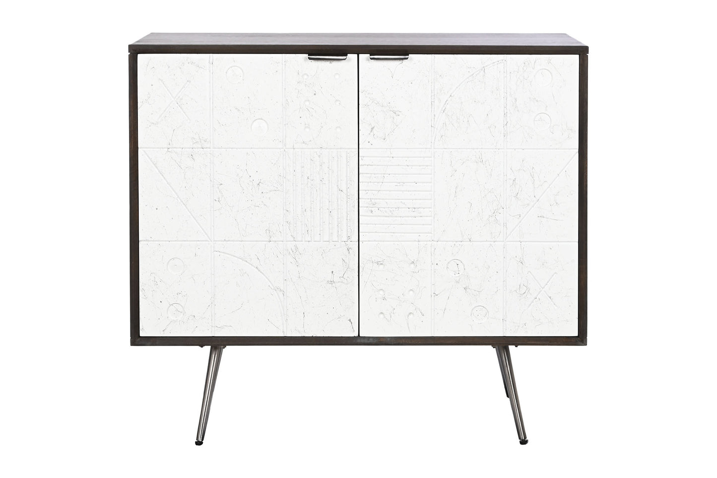 Aparador mango metal 90*43*82cm blanco