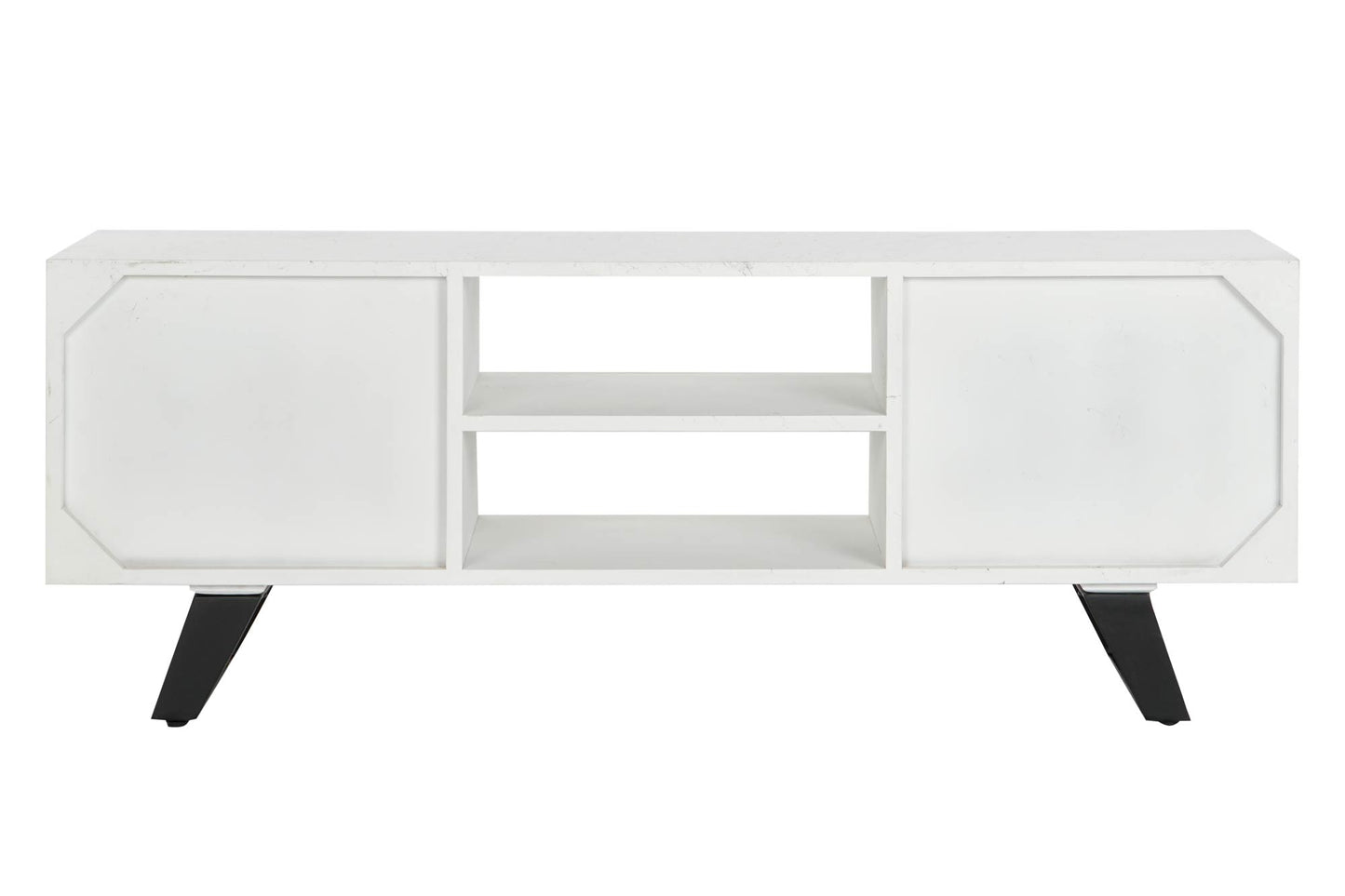 Mueble TV mango metal 135*35*51cm blanco