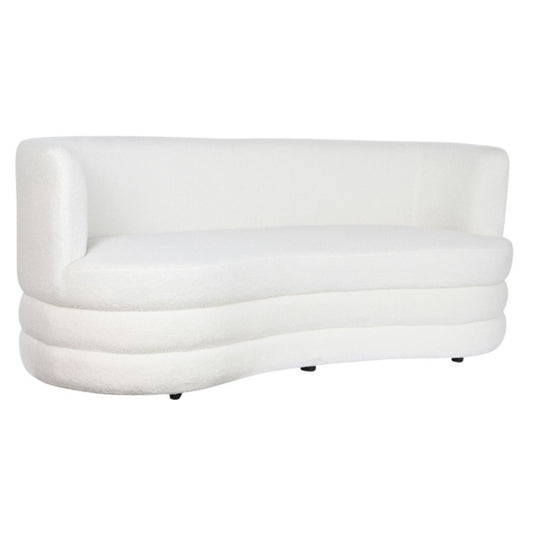 Sofá Poliéster 193x92x79 Borreguito Blanco