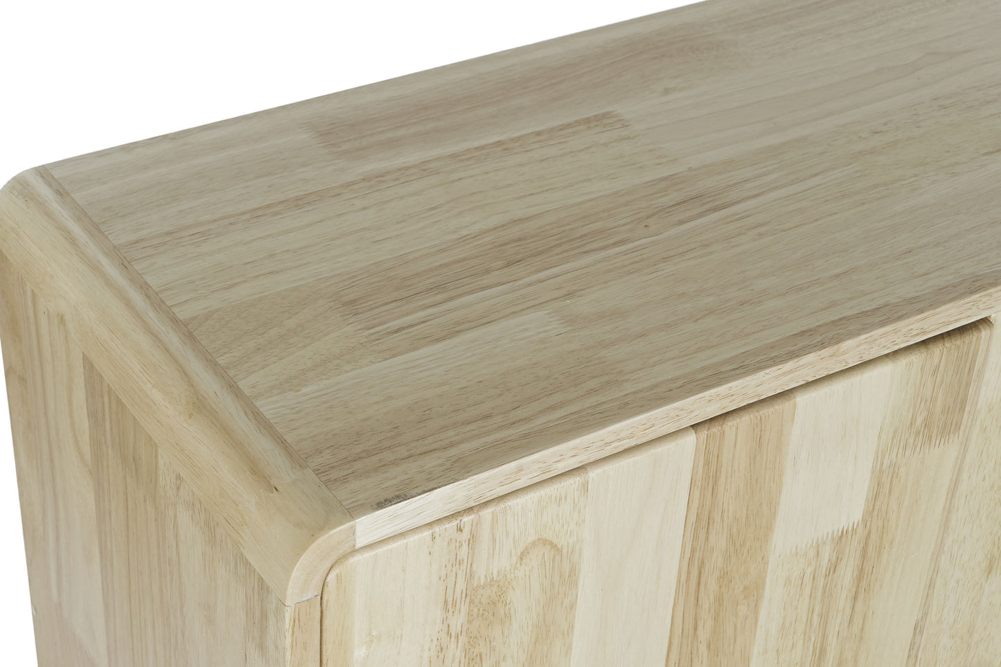 Aparador rubberwood 120x30x75cm 4caj natural